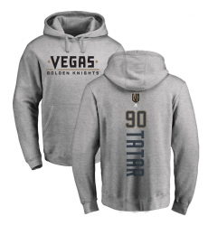 NHL Adidas Vegas Golden Knights #90 Tomas Tatar Gray Backer Pullover Hoodie