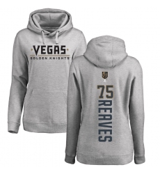 NHL Women's Adidas Vegas Golden Knights #75 Ryan Reaves Gray Backer Pullover Hoodie