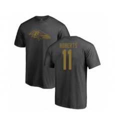 Football Baltimore Ravens #11 Seth Roberts Ash One Color T-Shirt