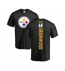 Football Pittsburgh Steelers #68 L.C. Greenwood Black Backer T-Shirt