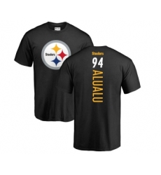 Football Pittsburgh Steelers #94 Tyson Alualu Black Backer T-Shirt