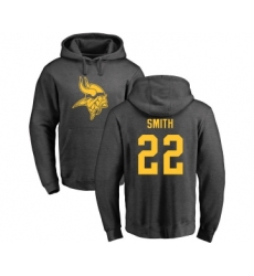 Football Minnesota Vikings #22 Harrison Smith Ash One Color Pullover Hoodie