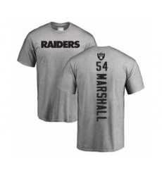 Football Oakland Raiders #54 Brandon Marshall Ash Backer T-Shirt