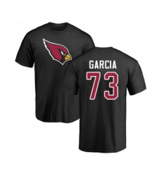 Football Arizona Cardinals #73 Max Garcia Black Name & Number Logo T-Shirt
