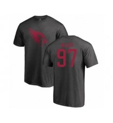 Football Arizona Cardinals #97 Zach Allen Ash One Color T-Shirt