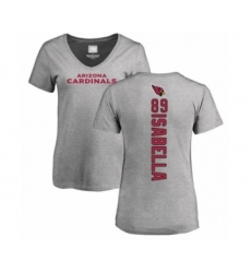 Football Women's Arizona Cardinals #89 Andy Isabella Ash Backer V-Neck T-Shirt