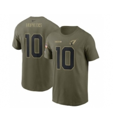 Men's Arizona Cardinals DeAndre Hopkins Football Camo 2021 Salute To Service Name & Number T-Shirt