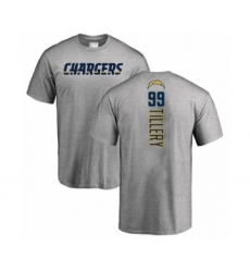 Football Los Angeles Chargers #99 Jerry Tillery Ash Backer T-Shirt