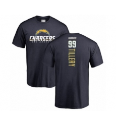 Football Los Angeles Chargers #99 Jerry Tillery Navy Blue Backer T-Shirt