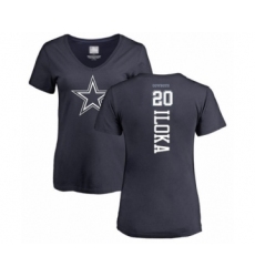 Football Women's Dallas Cowboys #20 George Iloka Navy Blue Backer T-Shirt