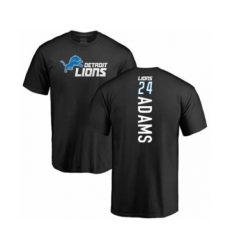 Football Detroit Lions #24 Andrew Adams Black Backer T-Shirt