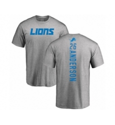 Football Detroit Lions #26 C.J. Anderson Ash Backer T-Shirt