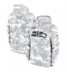 Men's Seattle Seahawks 2024 Arctic Camo Salute To Service Club Fleece Pullover Hoodie