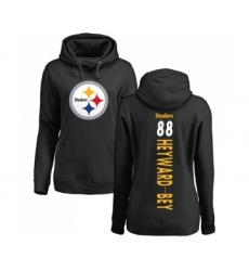 Football Women's Pittsburgh Steelers #88 Darrius Heyward-Bey Black Backer Pullover Hoodie