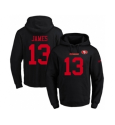 Football Men's San Francisco 49ers #13 Richie James Black Name & Number Pullover Hoodie