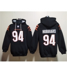 Men's Cincinnati Bengals #94 Sam Hubbard Black Pullover Hoodie