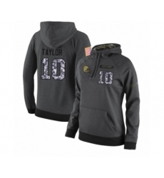 Football Women's Cleveland Browns #10 Taywan Taylor Stitched Black Anthracite Salute to Service Player Performance Hoodie
