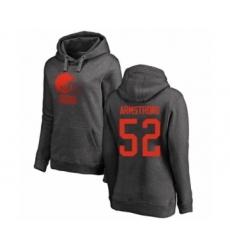Football Women's Cleveland Browns #52 Ray-Ray Armstrong Ash One Color Pullover Hoodie