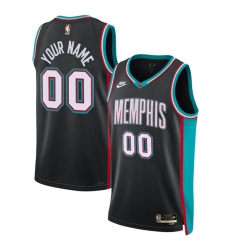 Men's Memphis Grizzlies Active Player Custom Black 2025 Classic Edition Stitched Basketball Jersey