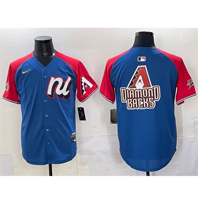 Men's National League Arizona Diamondbacks Team Big Logo Blue Red Alternate 2025 All-Star Edition Limited Stitched Baseball Jersey