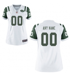 Women's New York Jets Nike White Custom Game Jersey