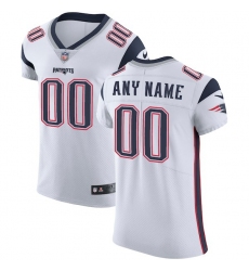 Men's New England Patriots Nike White Vapor Untouchable Custom Elite Jersey