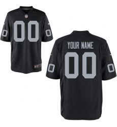 Men's Oakland Raiders Nike Black Custom Game Jerse