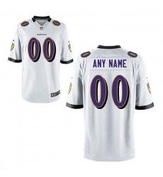 Nike Men's Baltimore Ravens Customized White Game Jersey