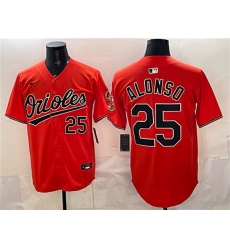 Men's Baltimore Orioles #25 Pete Alonso Orange 2025 Limited Stitched Baseball Jersey