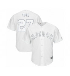 Men's Houston Astros #27 Jose Altuve  Tuve  Authentic White 2019 Players Weekend Baseball Jersey