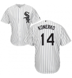 Men's Majestic Chicago White Sox #14 Paul Konerko Replica White Home Cool Base MLB Jersey