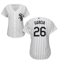 Women's Majestic Chicago White Sox #26 Avisail Garcia Authentic White Home Cool Base MLB Jersey
