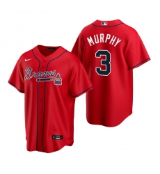 Men's Nike Atlanta Braves #3 Dale Murphy Red Alternate Stitched Baseball Jersey