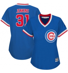 Women's Majestic Chicago Cubs #31 Fergie Jenkins Authentic Royal Blue Cooperstown MLB Jersey
