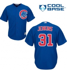Youth Majestic Chicago Cubs #31 Fergie Jenkins Authentic Royal Blue Alternate Cool Base MLB Jersey