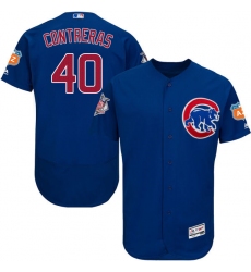 Men's Majestic Chicago Cubs #40 Willson Contreras Royal Blue Alternate Flexbase Authentic Collection MLB Jersey