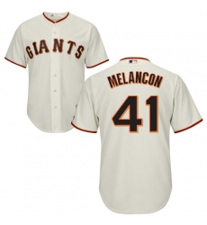 Youth Majestic San Francisco Giants #41 Mark Melancon Replica Cream Home Cool Base MLB Jersey