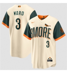 Men's Baltimore Orioles #3 Taylor Ward Natural 2026 City Connect Stadium Stitched Baseball Jersey