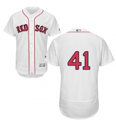 Men's Majestic Boston Red Sox #41 Chris Sale White Flexbase Authentic Collection MLB Jersey