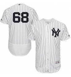 Men's Majestic New York Yankees #68 Dellin Betances White Home Flex Base Authentic Collection MLB Jersey
