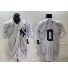 Men's New York Yankees #0 Marcus Stroman No Name White Cool Base Stitched Jersey