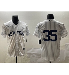 Men's New York Yankees #35 Cody Bellinger White Cool Base Stitched Baseball Jersey
