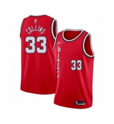 Youth Portland Trail Blazers #33 Zach Collins Swingman Red Hardwood Classics Basketball Jersey