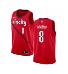 Men's Nike Portland Trail Blazers #8 Al-Farouq Aminu Red Swingman Jersey - Earned Edition