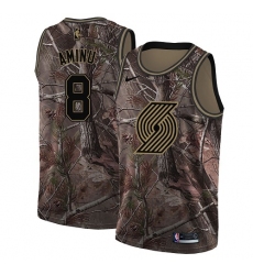 Men's Nike Portland Trail Blazers #8 Al-Farouq Aminu Swingman Camo Realtree Collection NBA Jersey
