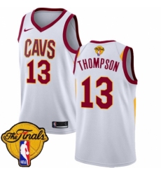 Youth Nike Cleveland Cavaliers #13 Tristan Thompson Authentic White 2018 NBA Finals Bound NBA Jersey - Association Edition