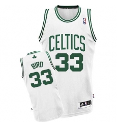 Youth Adidas Boston Celtics #33 Larry Bird Swingman White Home NBA Jersey