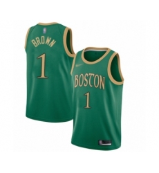 Men's Boston Celtics #1 Walter Brown Swingman Green Basketball Jersey - 2019 20 City Edition