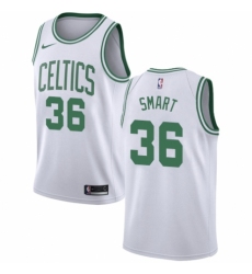 Youth Nike Boston Celtics #36 Marcus Smart Swingman White NBA Jersey - Association Edition
