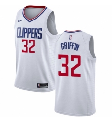 Youth Nike Los Angeles Clippers #32 Blake Griffin Authentic White NBA Jersey - Association Edition